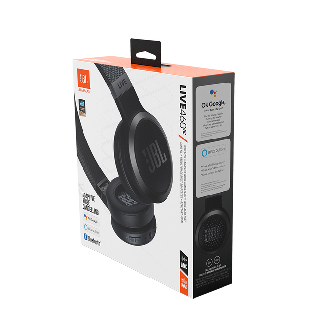 JBL Live 460NC - Black - Wireless on-ear NC headphones - Detailshot 10 image number null